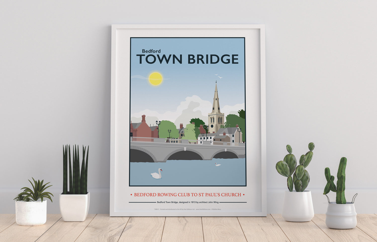 The Town Bridge, Bedford - Art Print