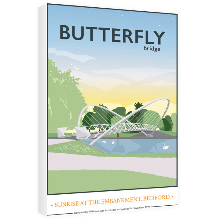 The Butterfly Bridge, Bedford 60cm x 80cm Canvas