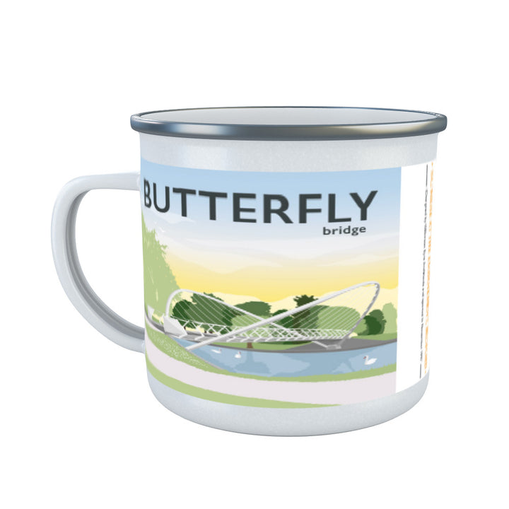 The Butterfly Bridge, Bedford Enamel Mug