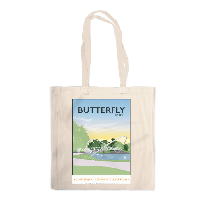 The Butterfly Bridge, Bedford Canvas Tote Bag