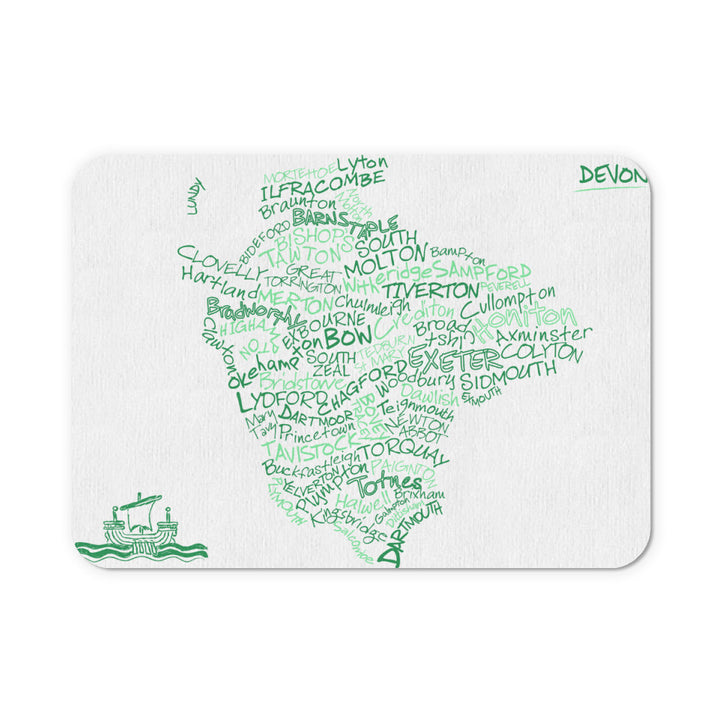 County Map of Devon, Mouse mat