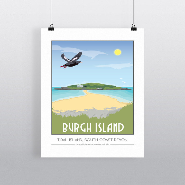 Burgh Island, Devon 90x120cm Fine Art Print