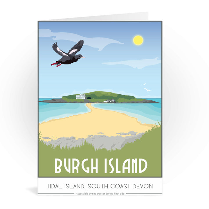 Burgh Island, Devon Greeting Card 7x5