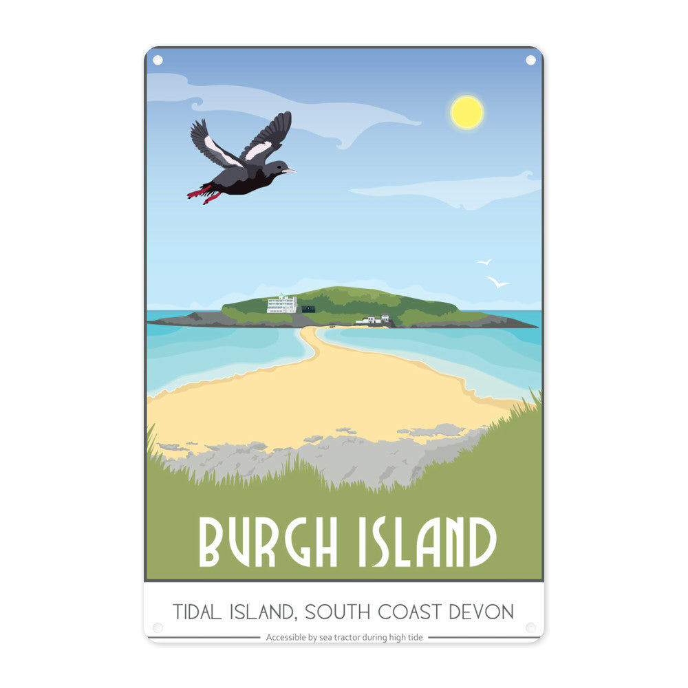 Burgh Island, Devon Metal Sign