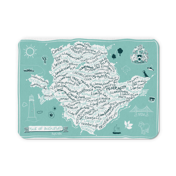 Map of The Isle of Anglesey, Mouse mat