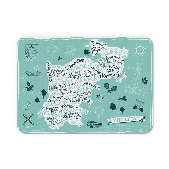 County Map of Middlesex, Mouse mat