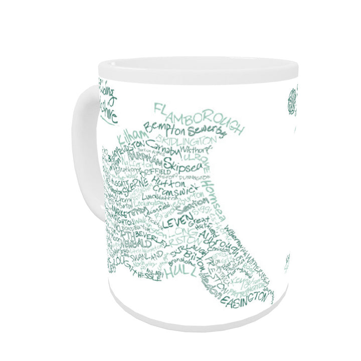 Map of the East Riding of Yorkshire, Coloured Insert Mug