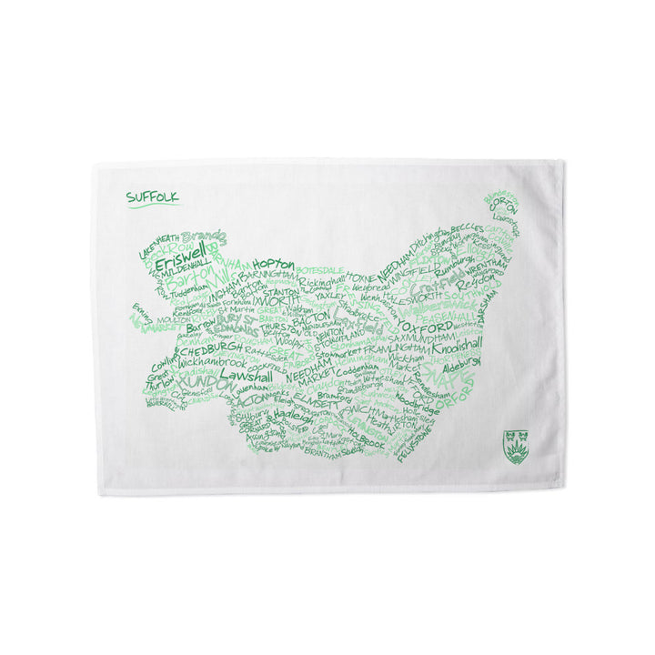 County Map of Suffolk, Tea Towel