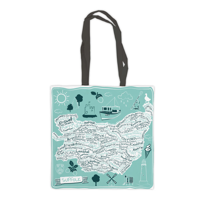 County Map of Suffolk, Premium Tote Bag