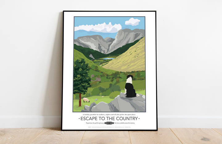 Escape to the Country, - Art Print