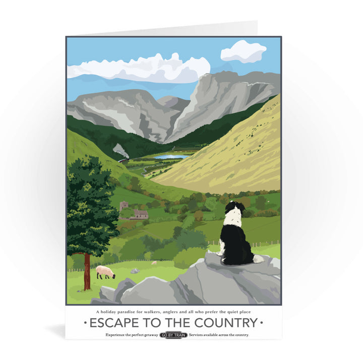 Escape to the Country, Greeting Card 7x5