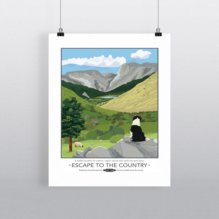 Escape to the Country, 90x120cm Fine Art Print
