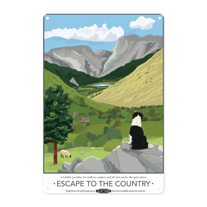 Escape to the Country, Metal Sign