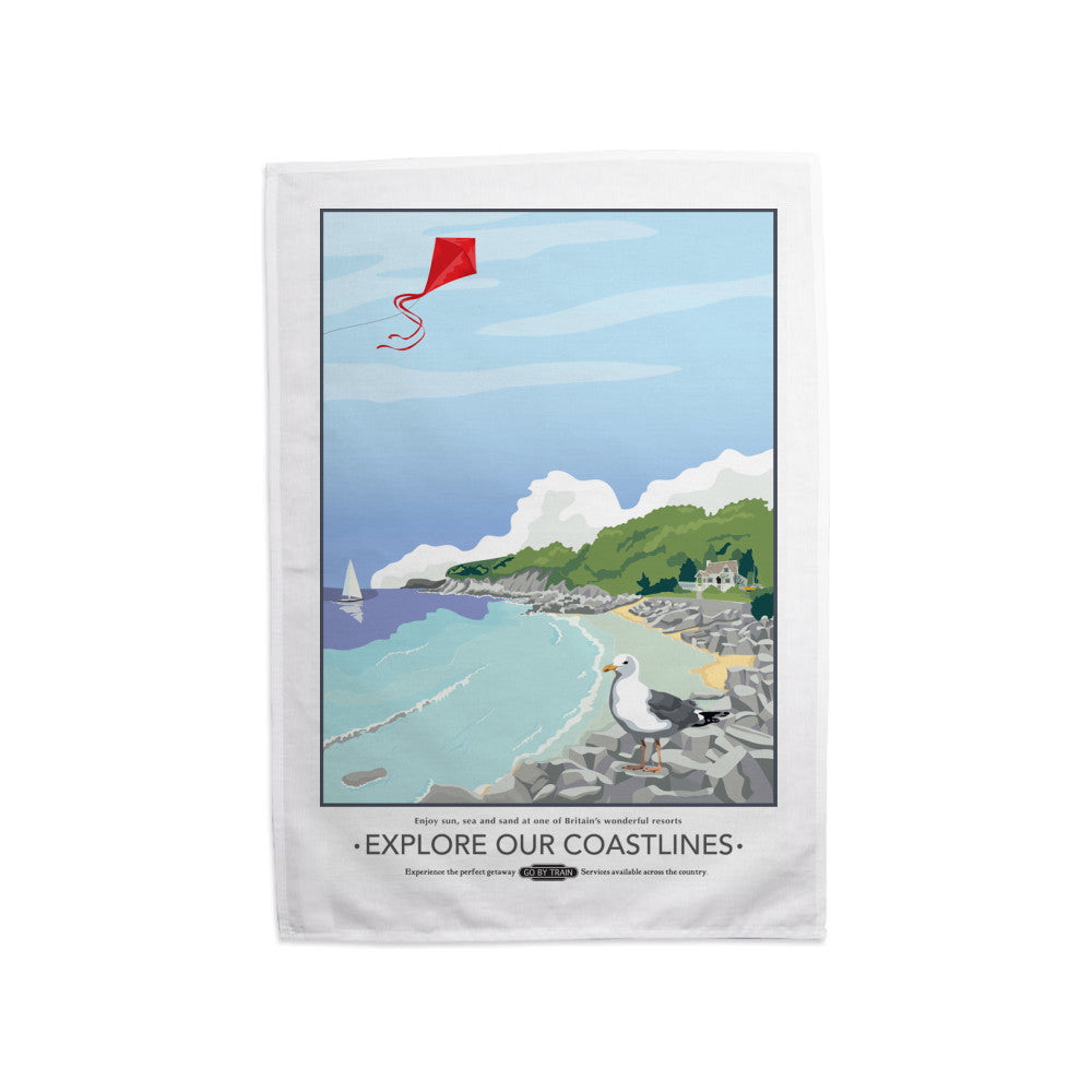 Explore Our Coastlines, Tea Towel