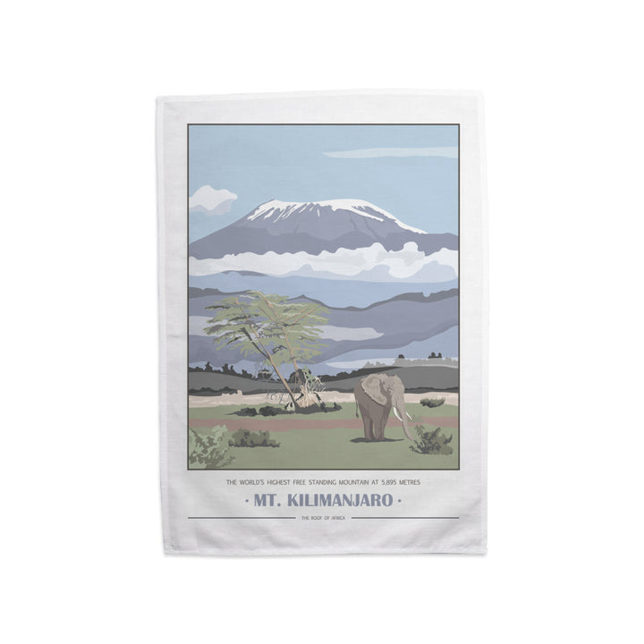 Mount Kilimanjaro, Tea Towel