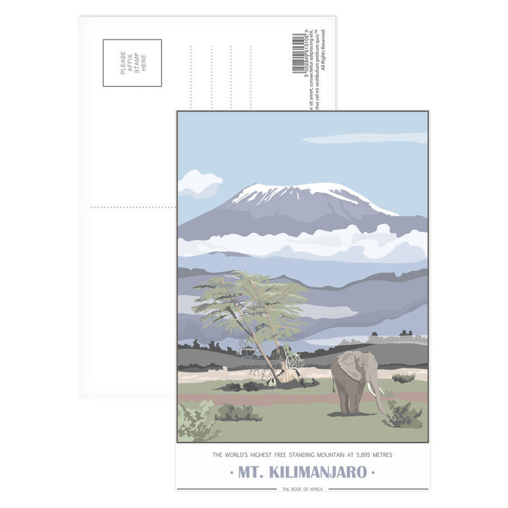 Mount Kilimanjaro, Postcard Pack