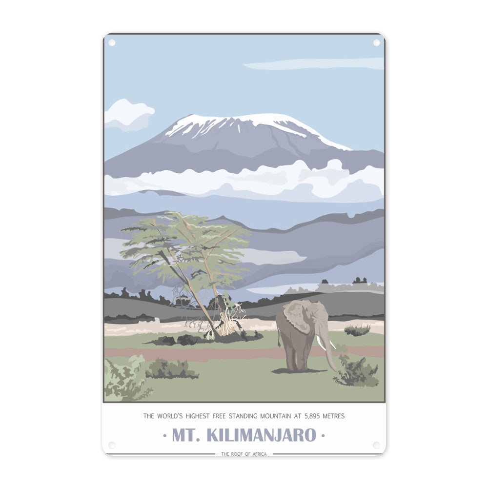Mount Kilimanjaro, Metal Sign