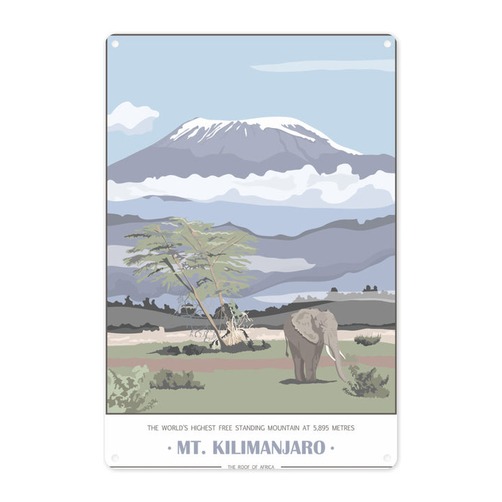 Mount Kilimanjaro, Metal Sign