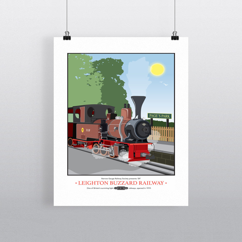 Leighton Buzzard Railway, Bedfordshire 90x120cm Fine Art Print