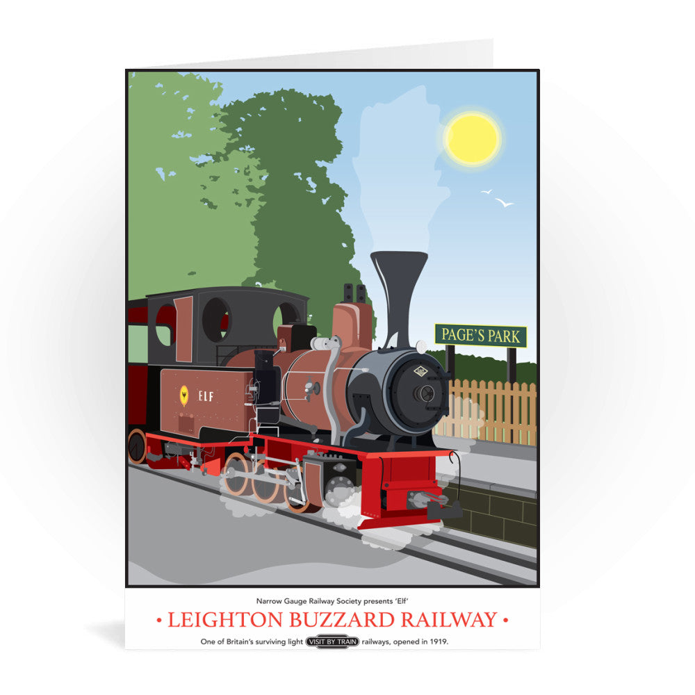 Leighton Buzzard Railway, Bedfordshire Greeting Card 7x5