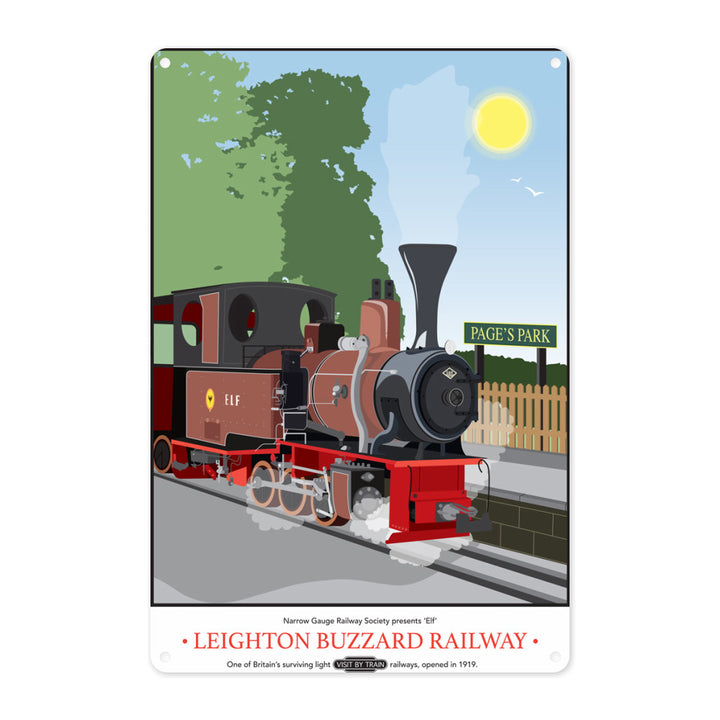 Leighton Buzzard Railway, Bedfordshire Metal Sign