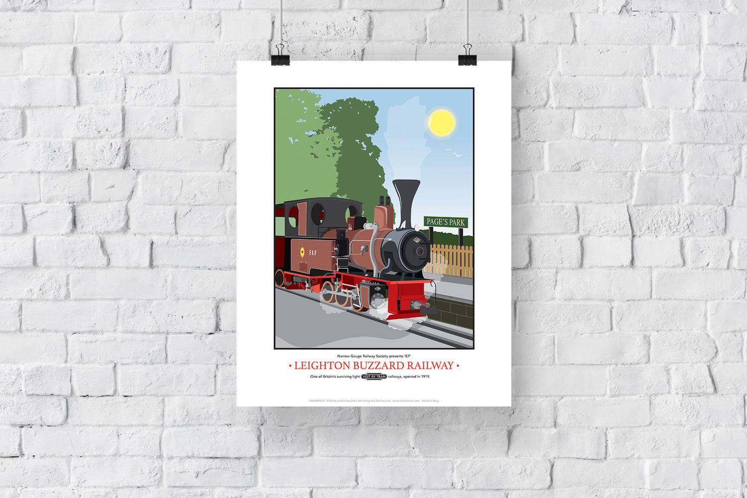 Leighton Buzzard Railway, Bedfordshire - Art Print