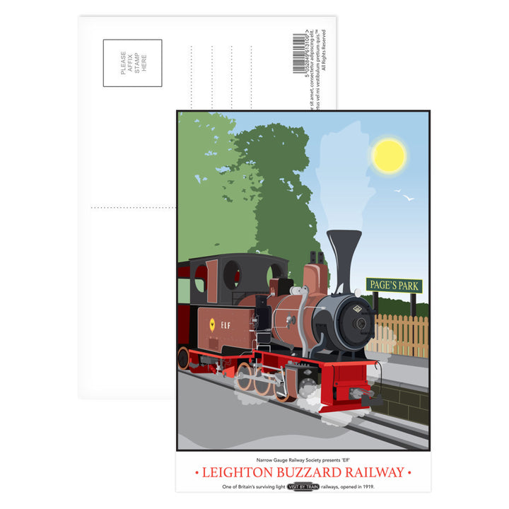 Leighton Buzzard Railway, Bedfordshire Postcard Pack