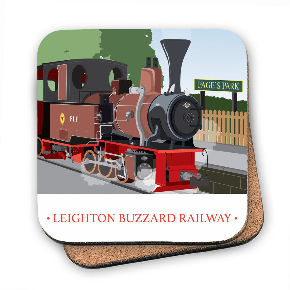 Leighton Buzzard Railway, Bedfordshire MDF Coaster