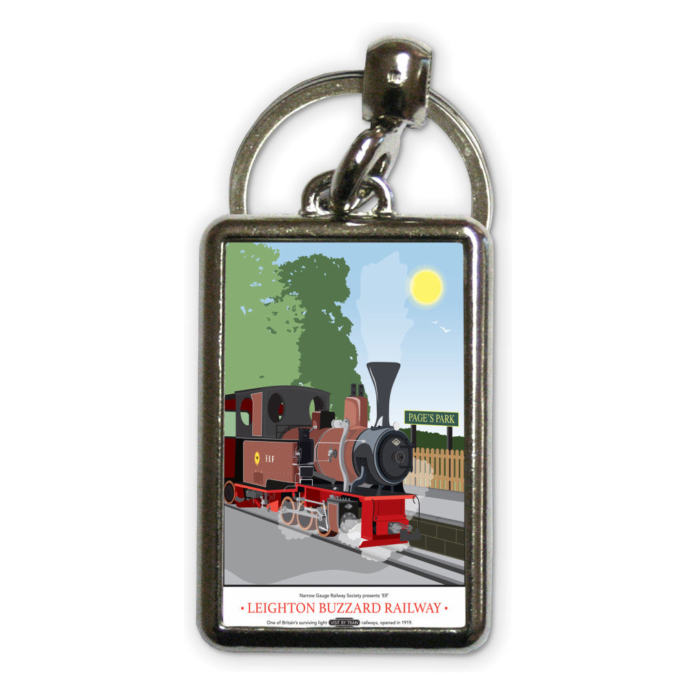 Leighton Buzzard Railway, Bedfordshire Metal Keyring
