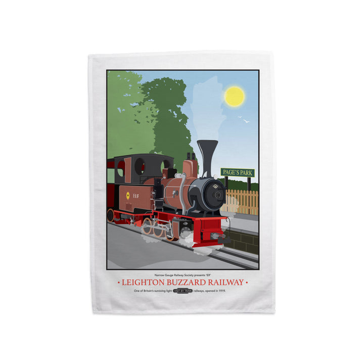 Leighton Buzzard Railway, Bedfordshire Tea Towel