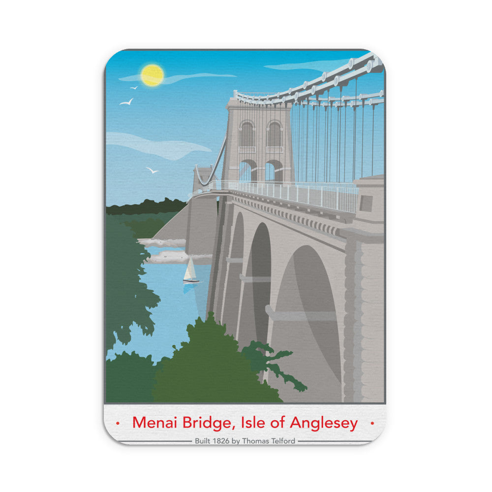 The Menai Bridge, Isle of Anglesey Mouse mat