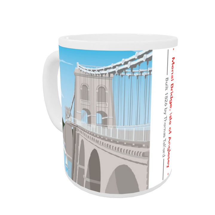 The Menai Bridge, Isle of Anglesey Coloured Insert Mug