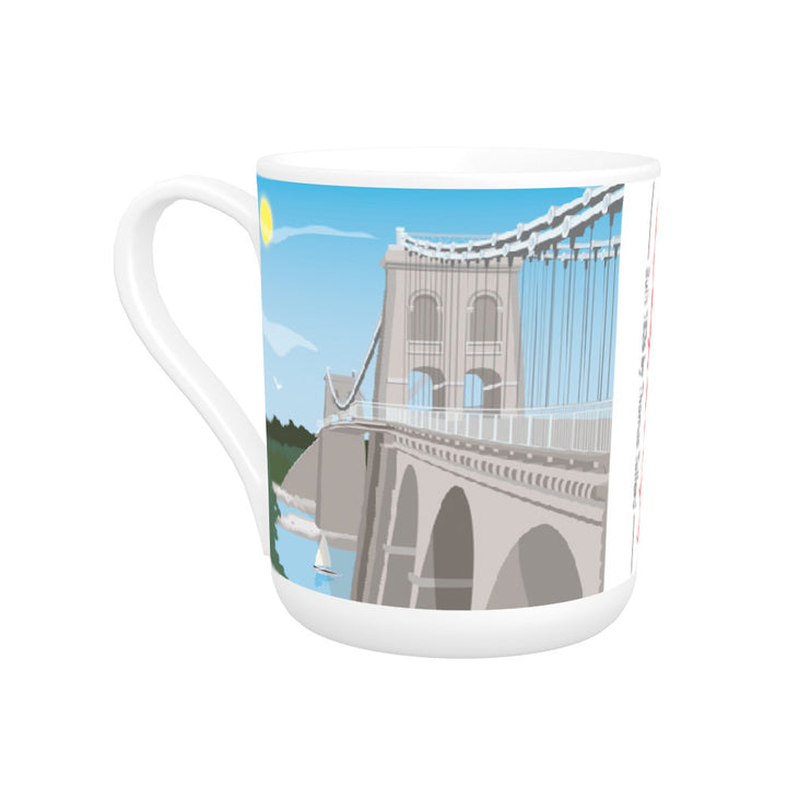 The Menai Bridge, Isle of Anglesey Bone China Mug