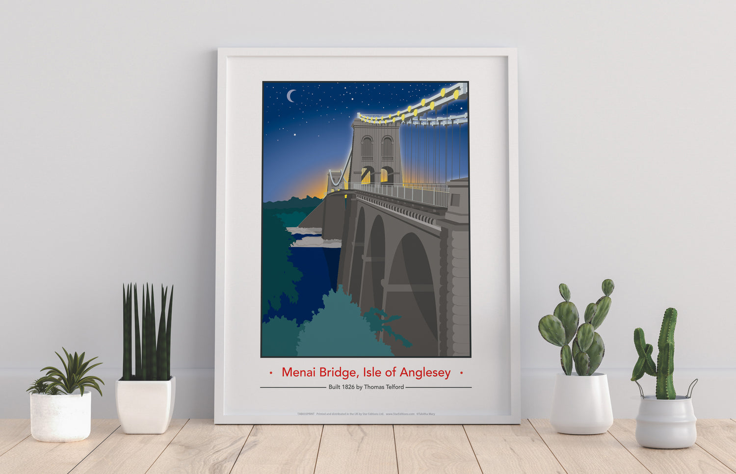 The Menai Bridge, Isle of Anglesey - Art Print