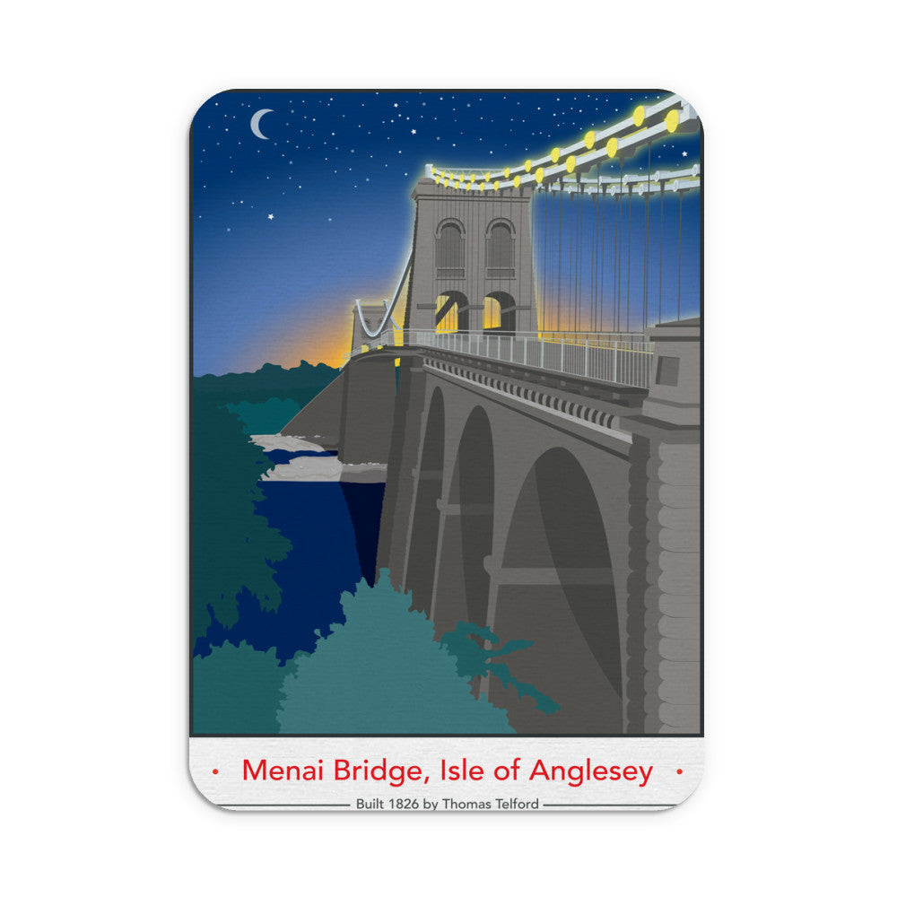 The Menai Bridge, Isle of Anglesey Mouse mat