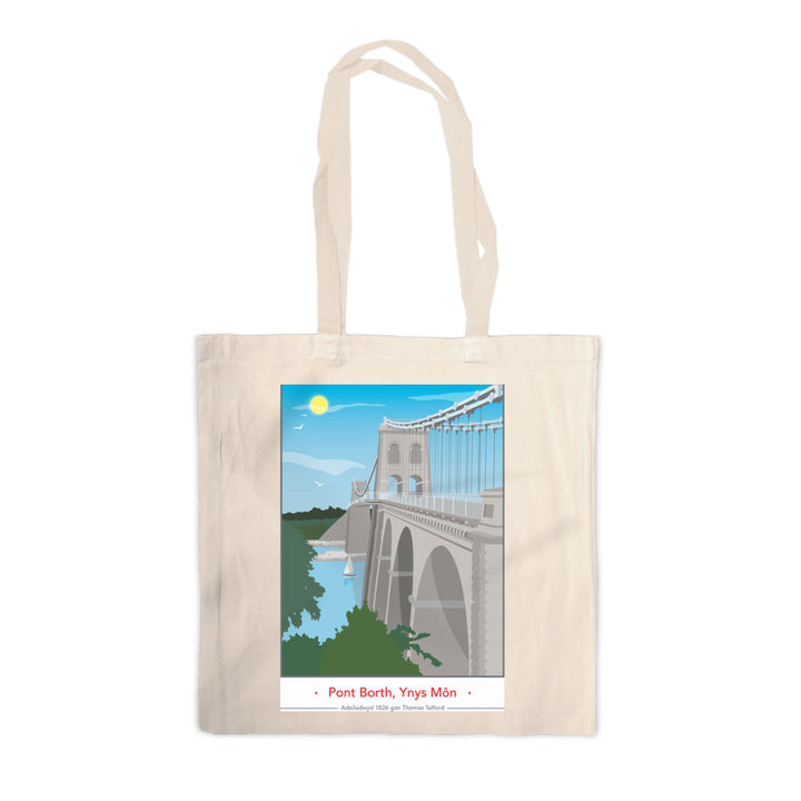 Pont Borth, Ynys Mon Canvas Tote Bag