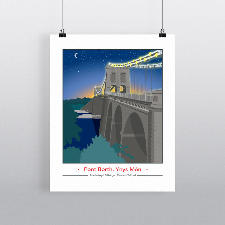 Pont Borth, Ynys Mon 90x120cm Fine Art Print