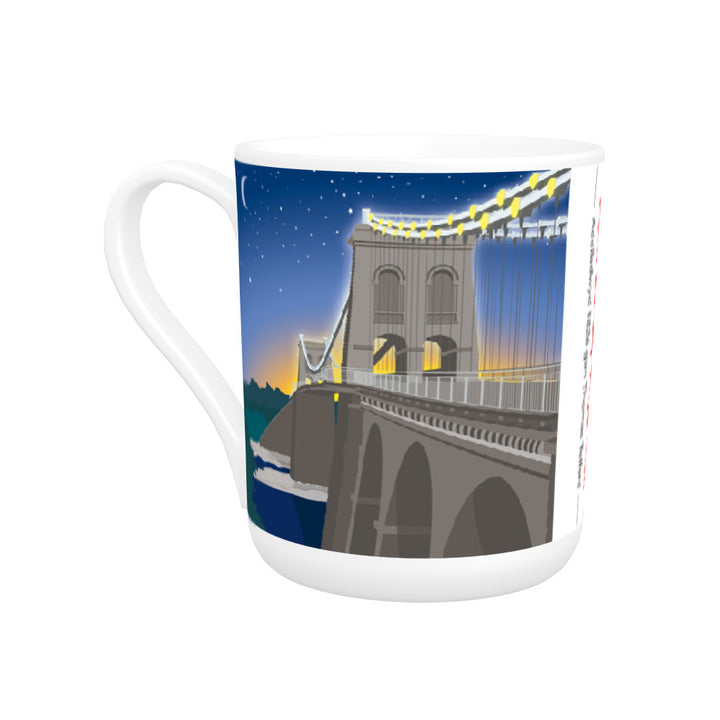 Pont Borth, Ynys Mon Bone China Mug