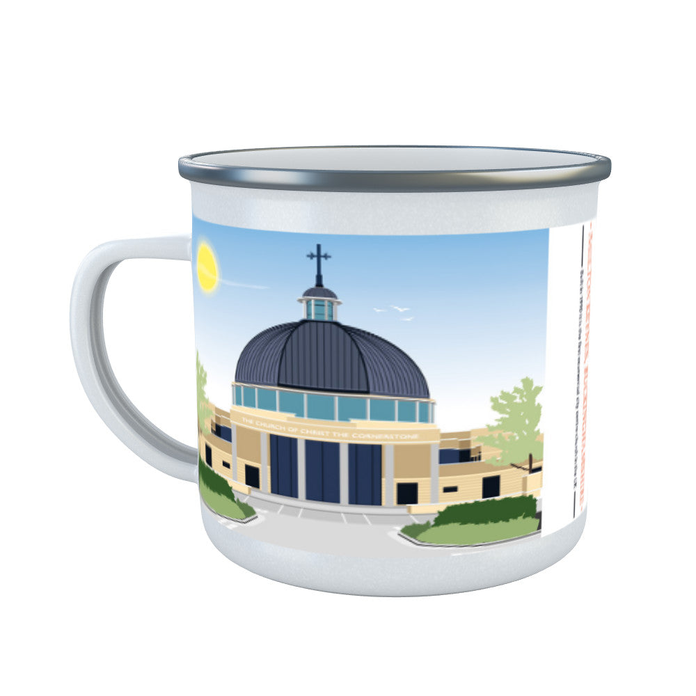 Milton Keynes, Buckinghamshire Enamel Mug
