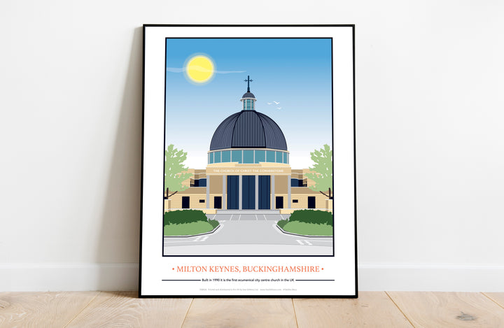 Milton Keynes, Buckinghamshire - Art Print