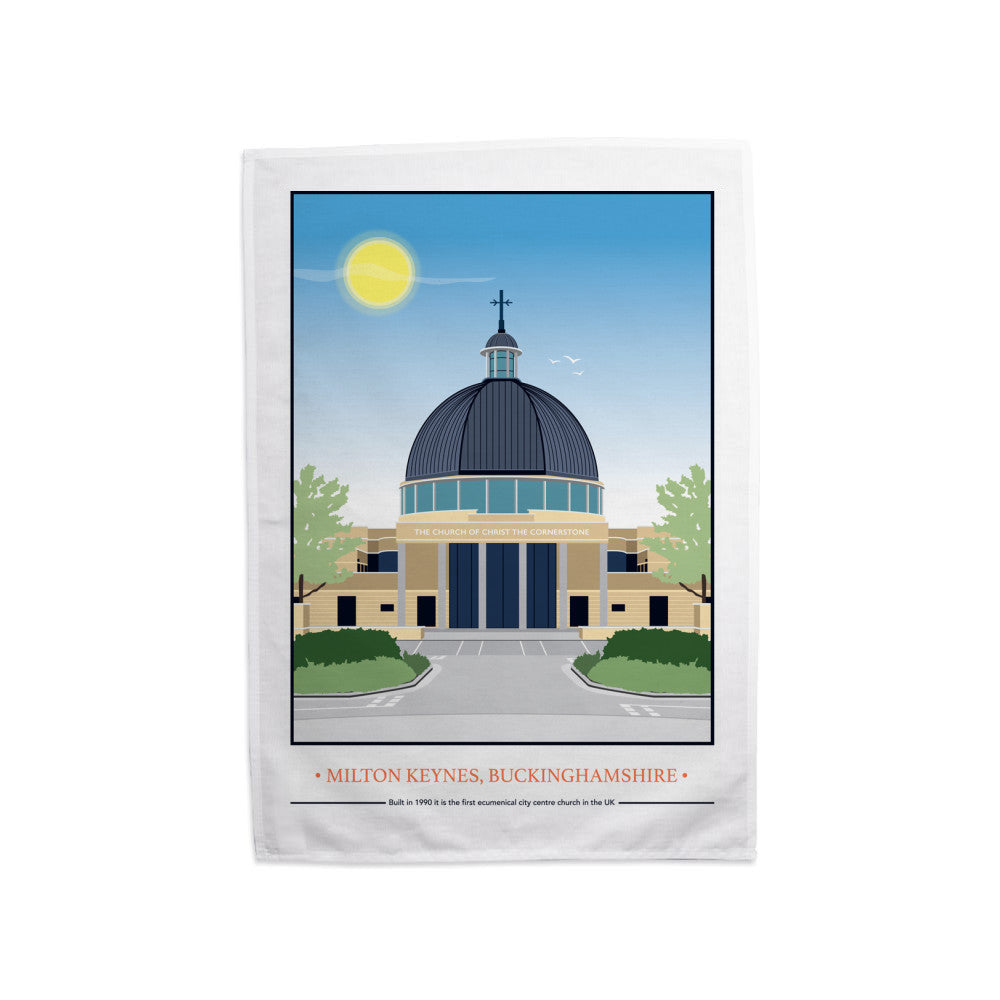 Milton Keynes, Buckinghamshire Tea Towel