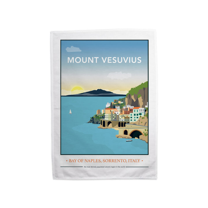 Mount Vesuvius, Italy Tea Towel