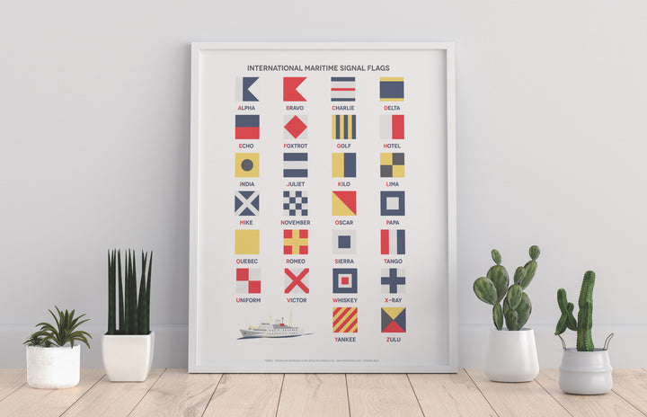 The International Maritime Signal Flags, - Art Print