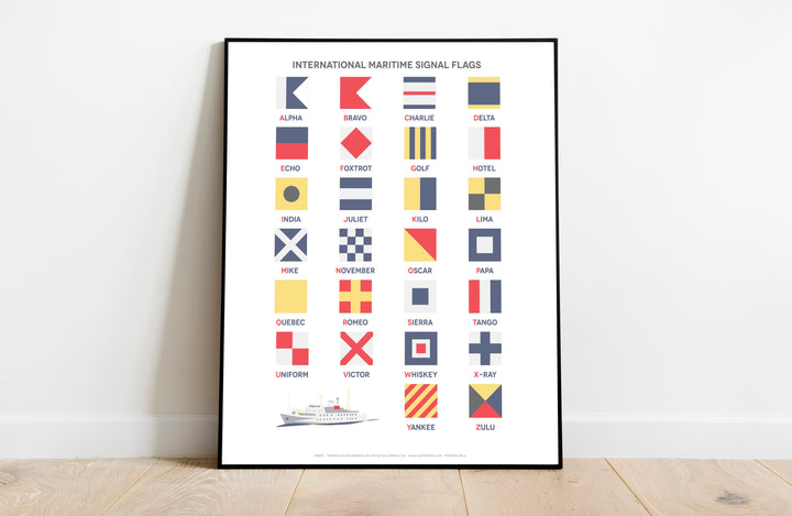 The International Maritime Signal Flags, - Art Print