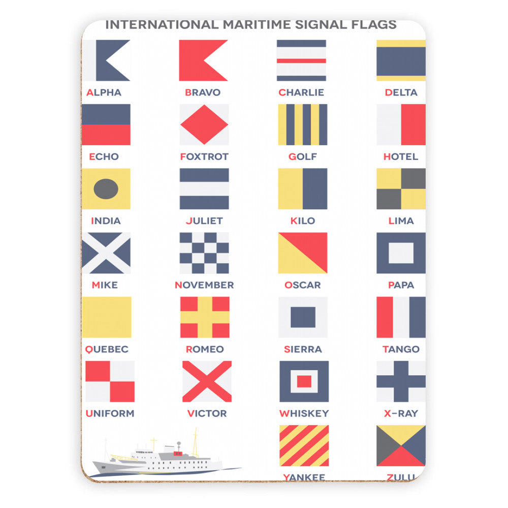 The International Maritime Signal Flags, Placemat