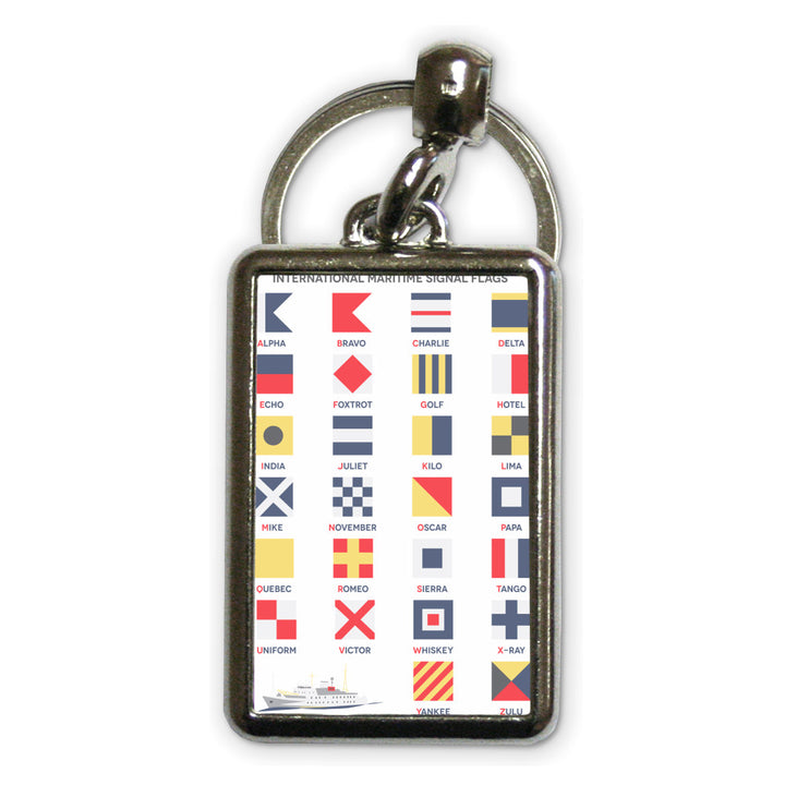 The International Maritime Signal Flags, Metal Keyring