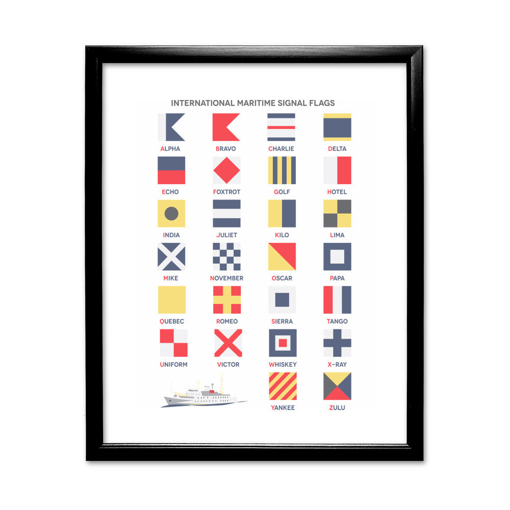 The International Maritime Signal Flags, - Art Print