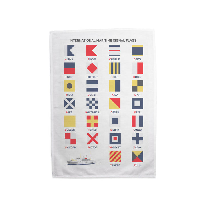 The International Maritime Signal Flags, Tea Towel