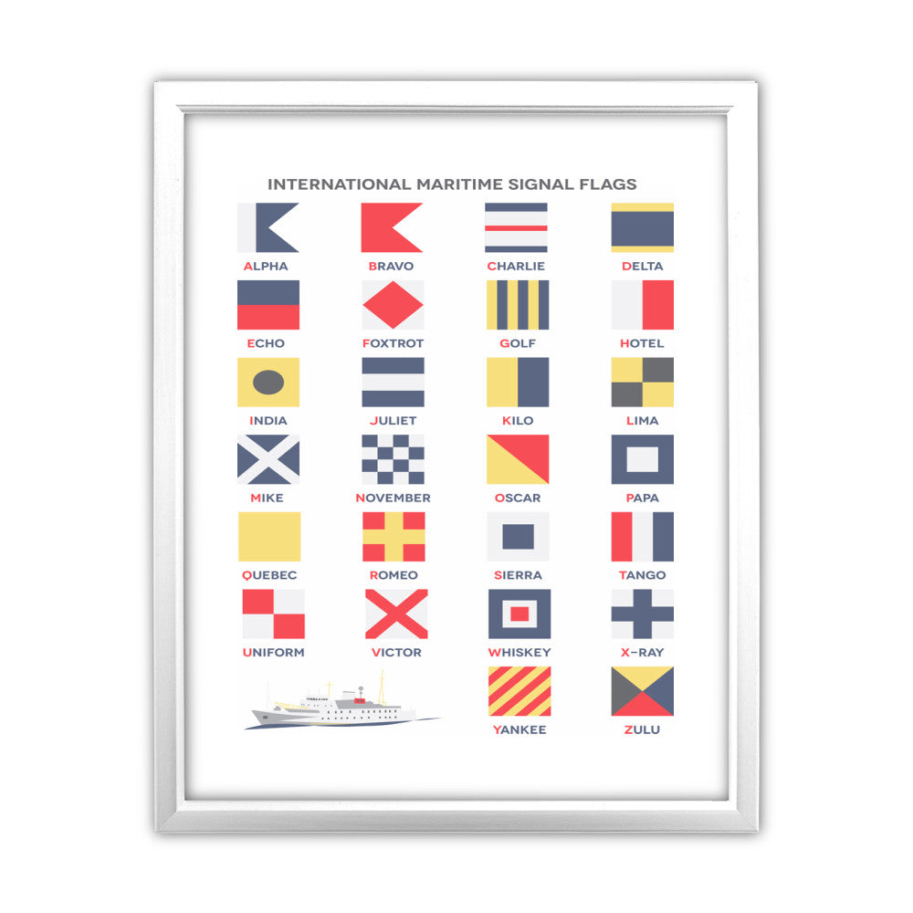 The International Maritime Signal Flags, - Art Print