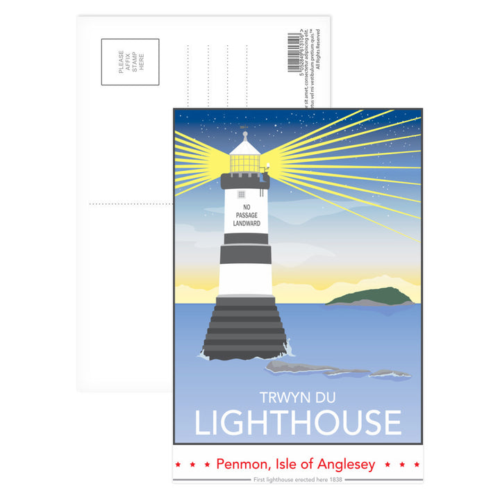 Trwyn Du Lighthouse, Isle of Anglesey Postcard Pack